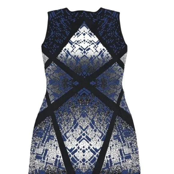 BCBGMaxAzria Gari Jacquard Bodycon Dress Womens Size Small - Picture 5 of 6